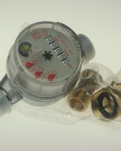 Watermeter w/contact 3/4" 1L DOL90